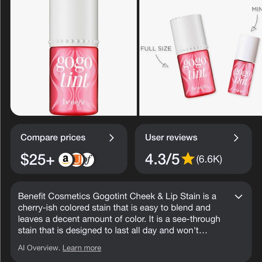 Benefit BNWOB not ever been used! Go Go Tint.